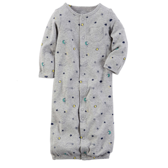 Baby Boy Preemie 4-Piece Pajama Hat Bib Socks set - Picture 2 of 2